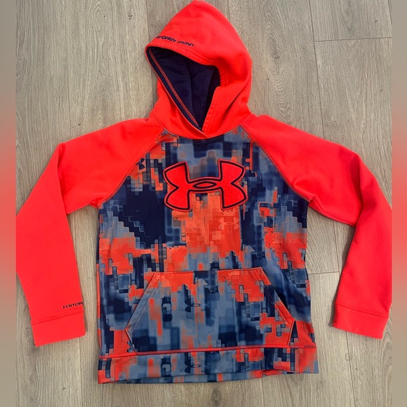 Under Armour Boys Storm Logo Hoodie Pullover Size Youth Large - Picture 1 of 7